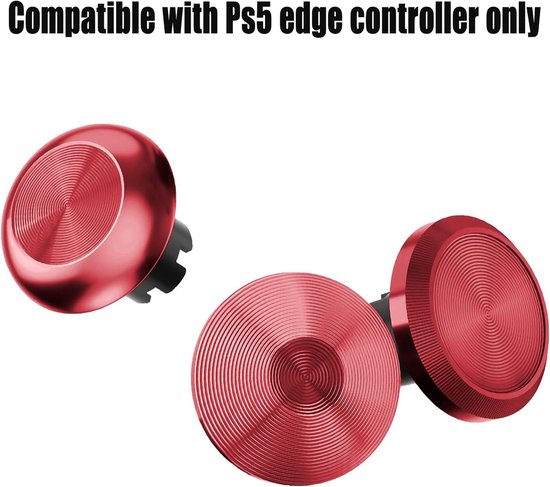 Metalen Duimsticks - Analoge Joysticks - Controller Verbeteren - 6 Wisselbare Hoogtes - 6 stuks - Rood — afbeelding 5