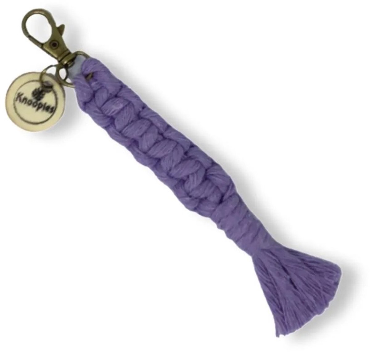 Macramé Sleutelhanger - Square Knots - Lila - Katoenkoord - Prijs per Stuk - Inclusief Verzendkosten