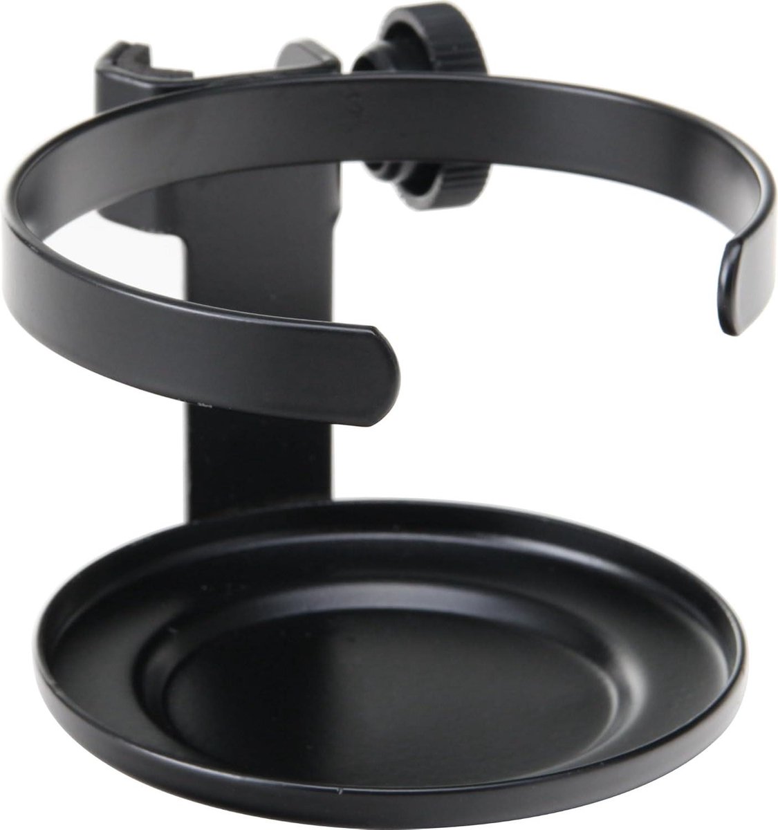 Drinkhouder Microfoonstandaard - Bekerhouder Statief - Muzikanten Drankjes Plaatsen - Robuust Materiaal - 8.5 cm Diameter - Zwart