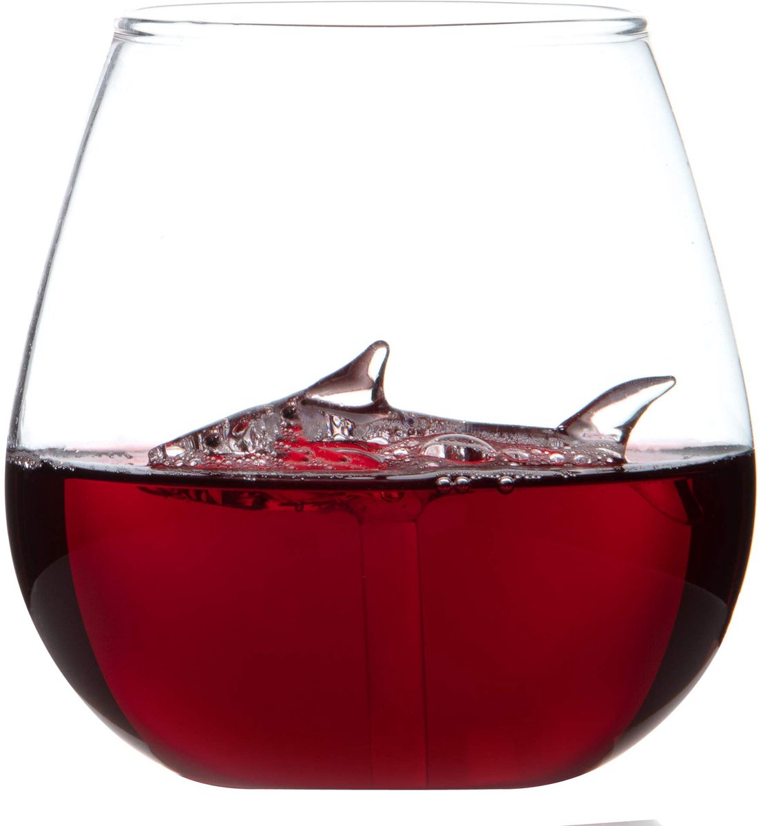 aladdien - Volledige Haai in een Glas - Novelty Wijn & Dranken Tumbler - 550ml - Uniek Drinkglas - Perfect voor Feestjes - Origineel Cadeau