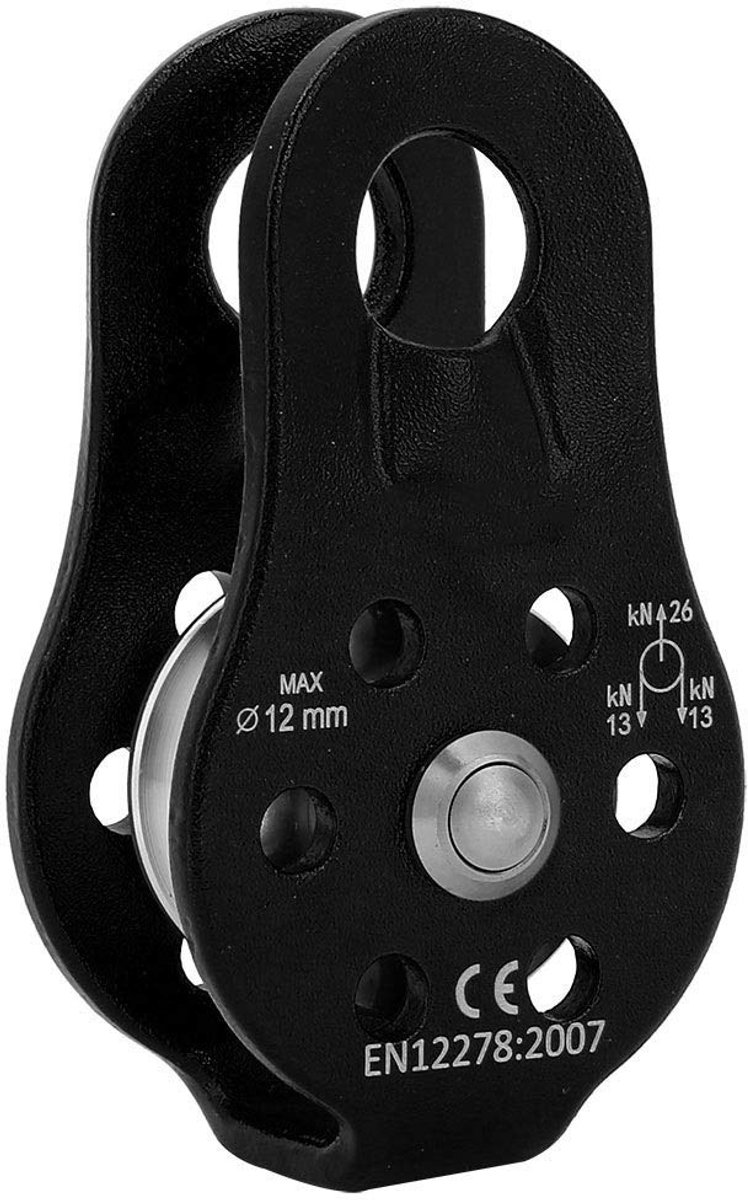 Store_9 - Climbing Pulley - Hoogwaardige klimkatrol - Zwart - Voor klim- en transportdoeleinden - Duurzaam en sterk - Geschikt voor avontuurlijke k...
