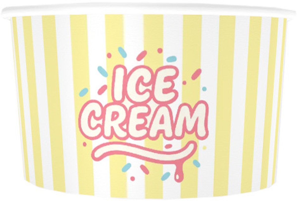 IJsbeker Geel - 130ml/4oz - 1.000 st/ds.