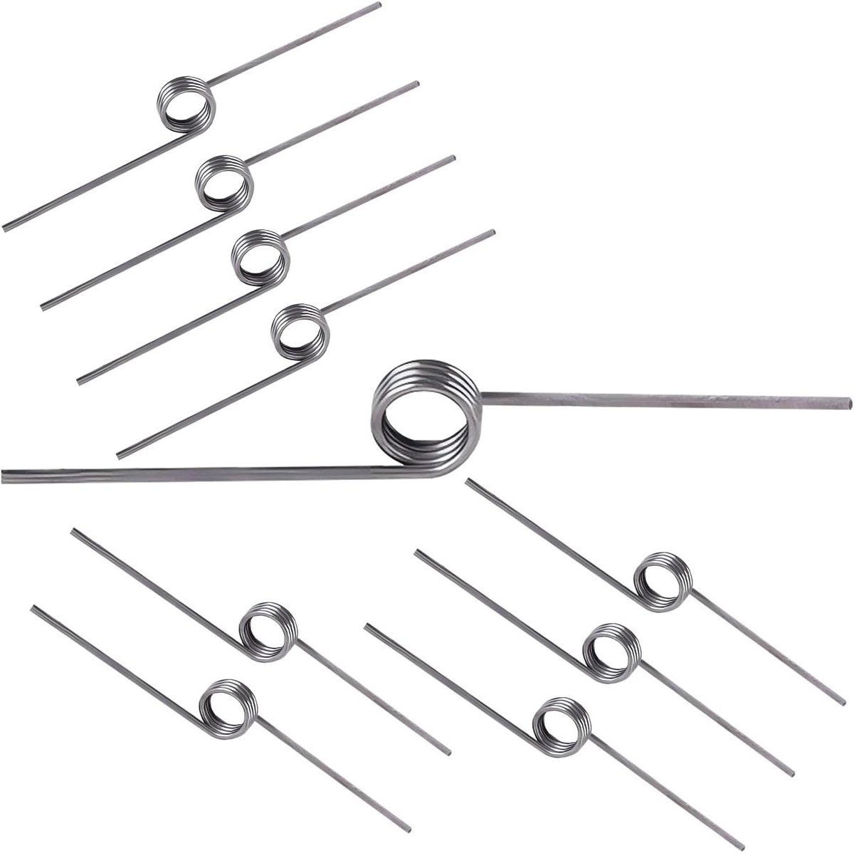 Kleine Torsieveren - Mechanische Veren - Onderdelen Vervangen - V-vormig Ontwerp - 5 mm Buitendiameter - Zilver