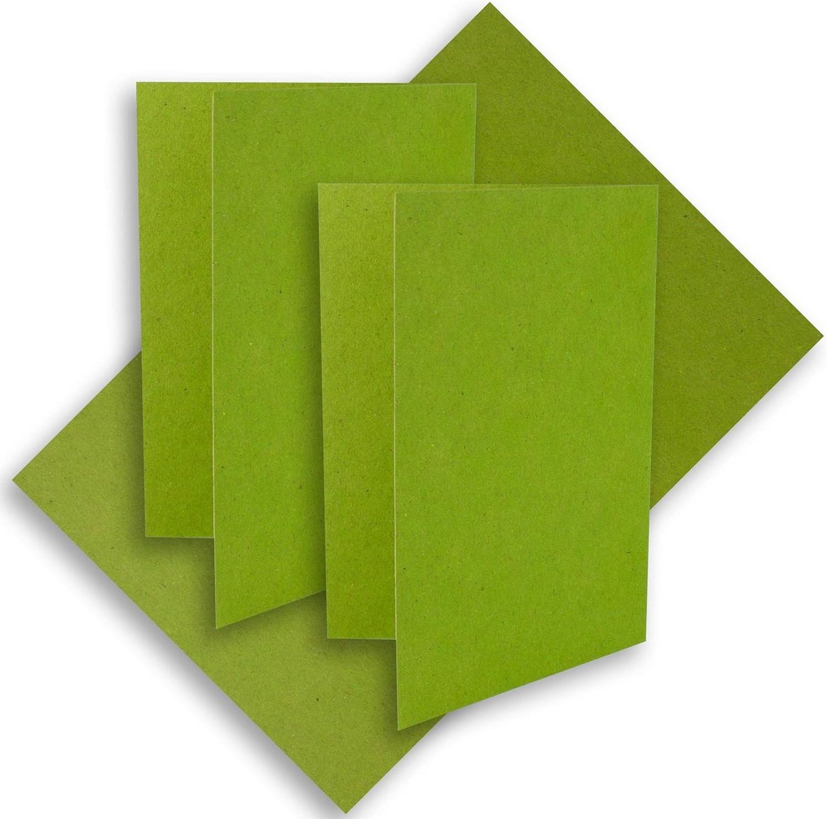 Kraftpapier vouwkaarten - Dubbele kaarten Recycled papier - Uitnodigingen maken - Natuurlijk ruw oppervlak