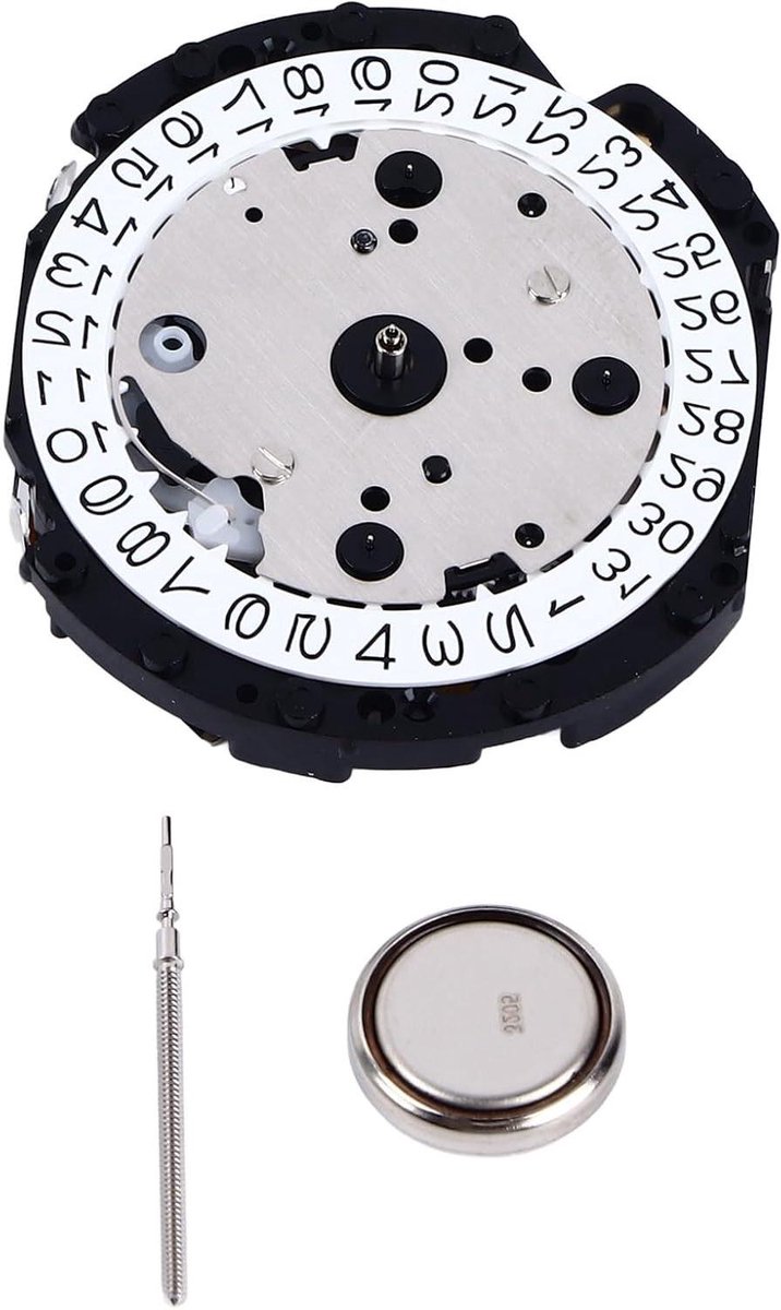 Quartz Uurwerk - Horloge Onderdeel - Horloge Reparatie - Inclusief Batterij - 4 cm - Zilver
