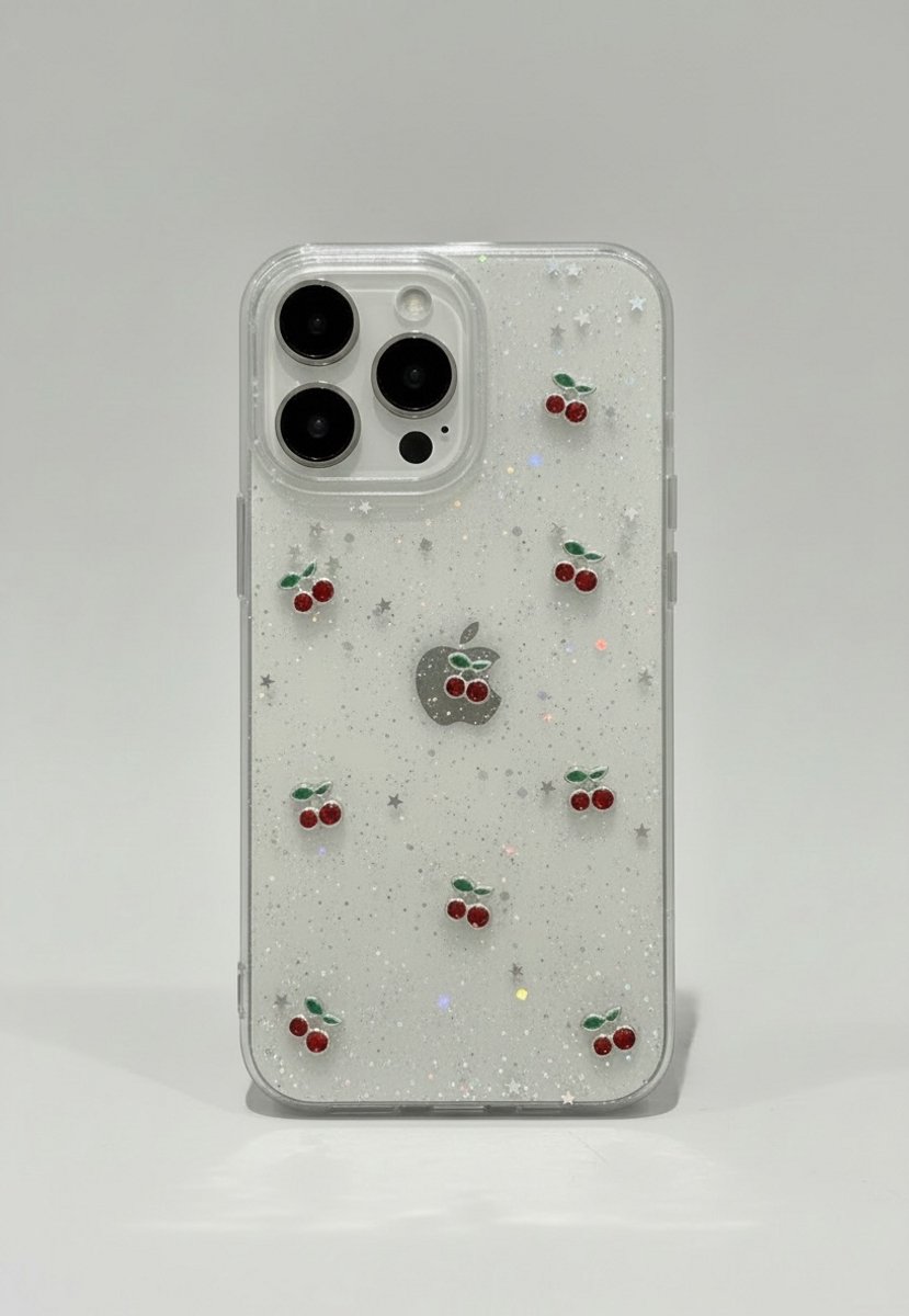 Hoesje iPhone 16 met kersjes / kersen / cherries