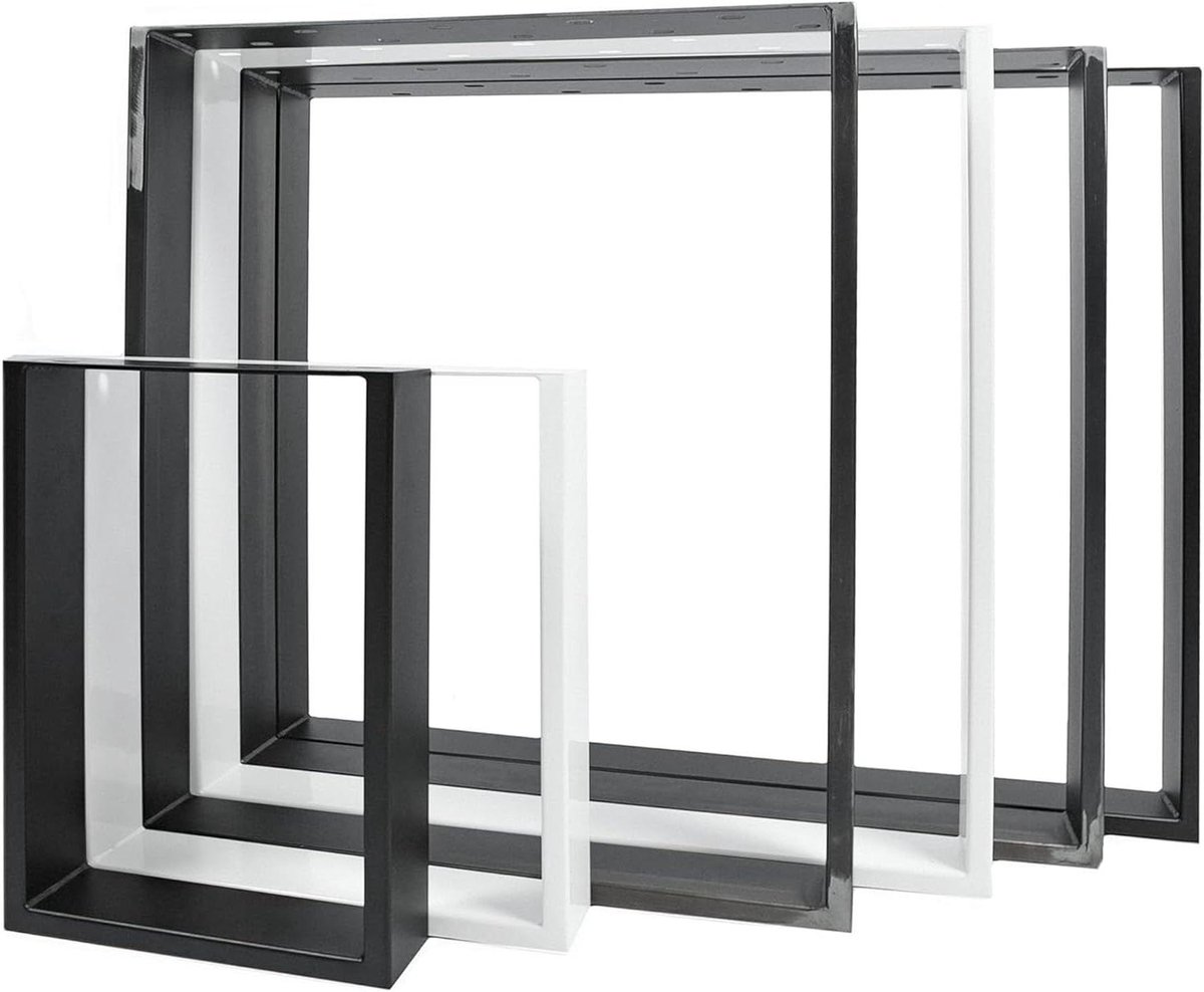 Tafelonderstel - Tafelpoten set - Meubels bouwen - Eenvoudige montage - 90x72 cm - Wit