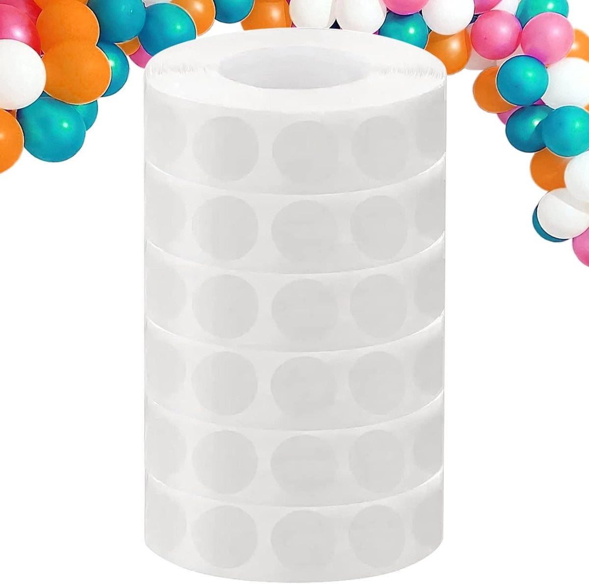 3000 Stuks Dubbelzijdige Plakband voor Ballonnen, Afneembare Plakpunten, Ideaal voor Bruiloften, Feesten en Decoraties