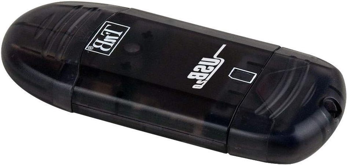 SD Kaartlezer - Geheugenkaartlezer USB - Bestanden Overzetten - USB 2.0 Interface - 480 Mbit/s - Zwart