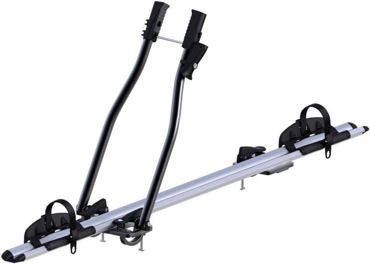 Fietsendrager imperiaal set - Fietsdrager dakdrager - Fietsen vervoeren - Specifiek voor VW E-up - 15 kg laadvermogen - Zwart