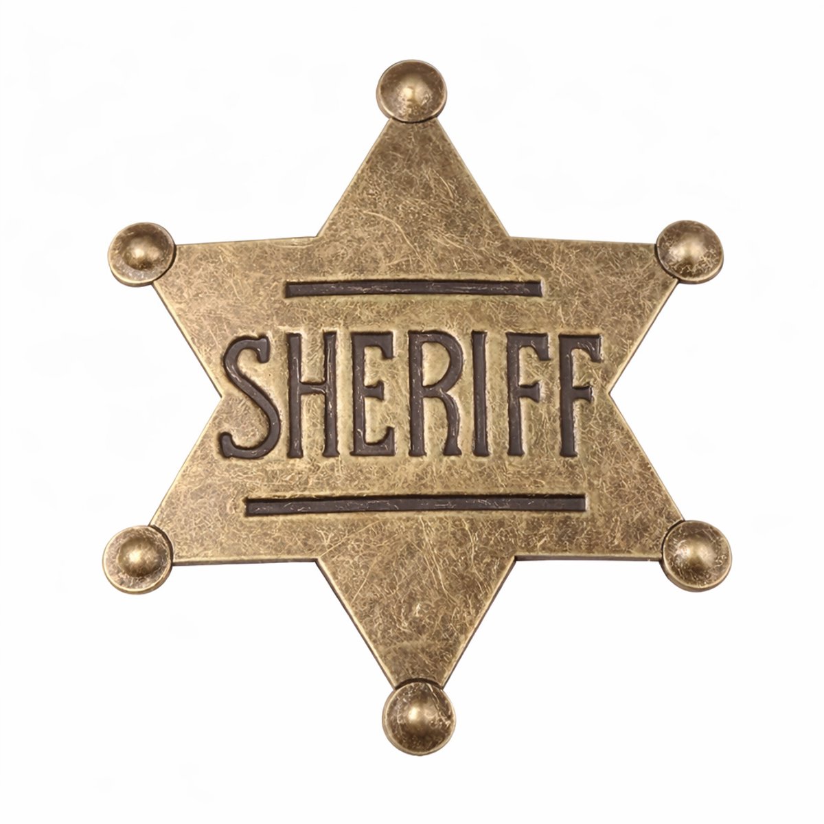 Sheriff Ster - Volwassenen - Cowboy Verkleedkleren - Sheriff Badge - Kinderen - Western Decoratie