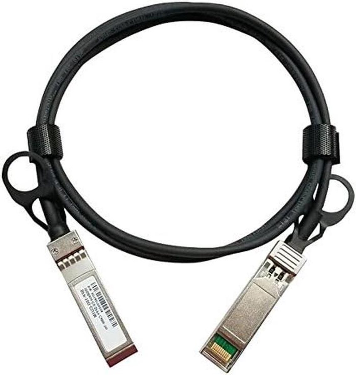 DAC Twinax Kabel - SFP+ Koperkabel - Netwerk Verbindingen - Passief 2 Meter - AWG30 - Zwart