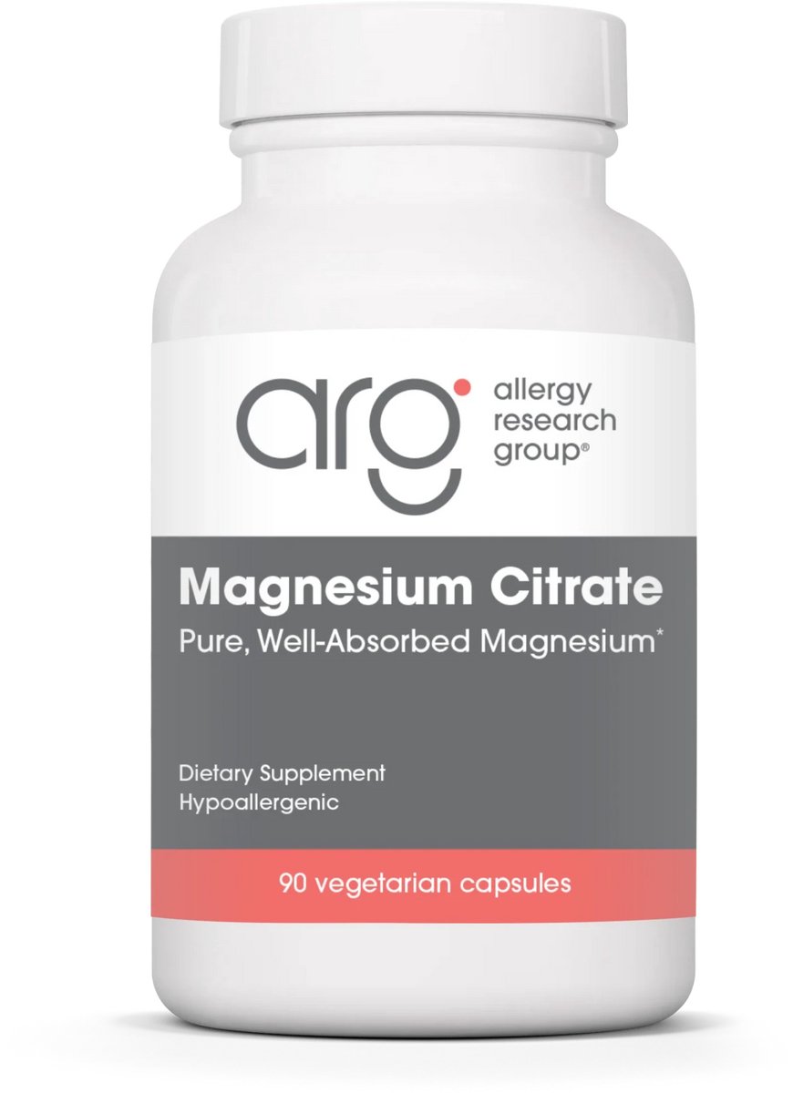 Magnesium Citrate (90 capsules) - Allergy Research Group