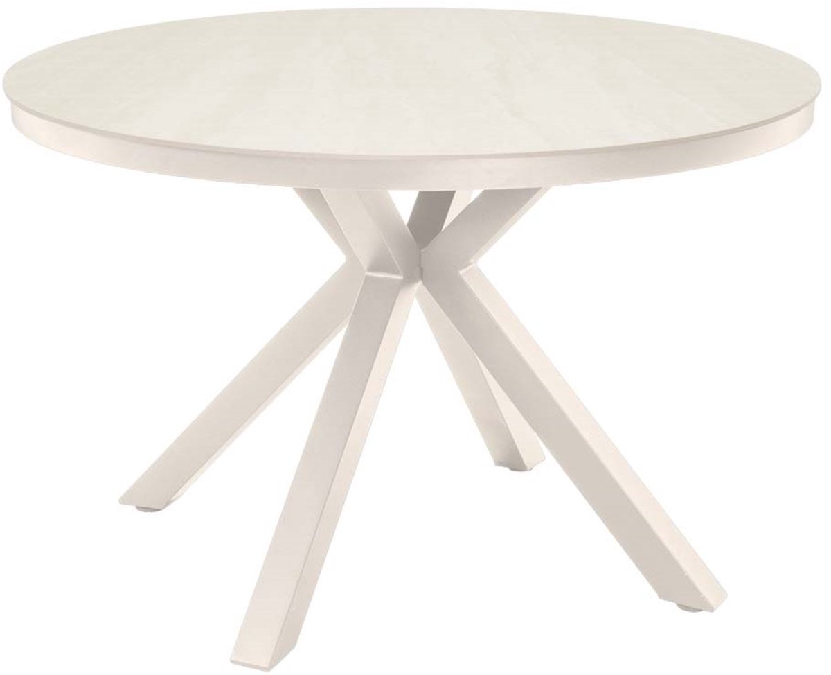 Lesli Living - Tuintafel Davos - Beige - Ø118cm