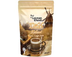 Lokman Efendi Dibek Koffie 200g met Maatlepel – Authentieke Turkse Koffie, Zacht & Aromatisch
