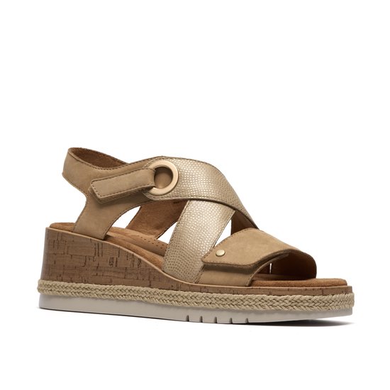 Clarks - Dames sandalen - Kidiki Sun - 26185953 - Beige - maat 37