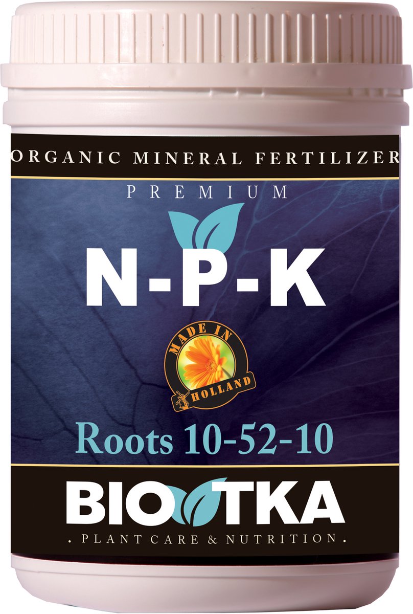 BioTka Microgranulaat NPK 10-52-10 Wortelfase 500 gr. Granulaat meststof voor Kamerplanten & Tuin - Bloemenvoeding - Kamerplanten voeding - Moestuin voeding - Bloeivoeding - Gazon meststof - Biologische Plantenvoeding - Snelle Groei & Sterke Wortels
