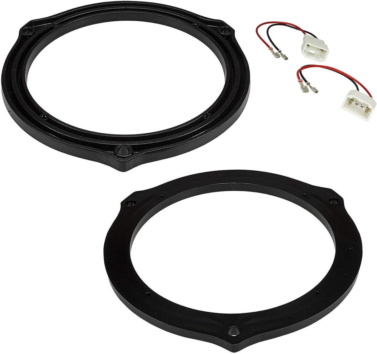 Speaker Mounting Kit - Adapter Set - Autogeluid Upgraden - Inclusief Kabeladapters - 165 mm