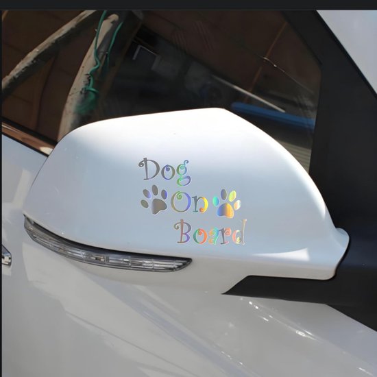 Sticker Hond Hond Sticker - Huisdier Decals - Auto Decoratie - Holografisch Effect ...