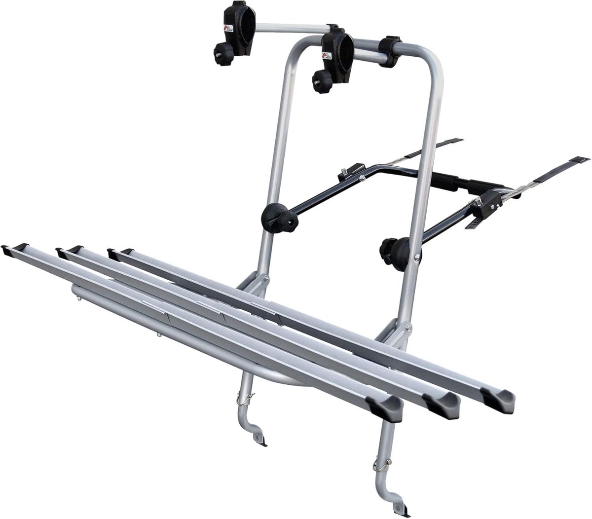 Fietsendrager - Fietsdrager - Transport Fietsen - Inklapbaar Zonder Wielen - ca. 590 x 995 x 90 mm - Zilver