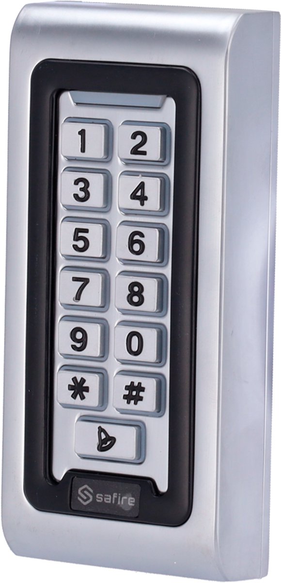 WL4 KPRO-1-MF stand alone toegangscontrole keypad, Mifare kaartlezer, verlichting en deurbel geschikt voor buiten