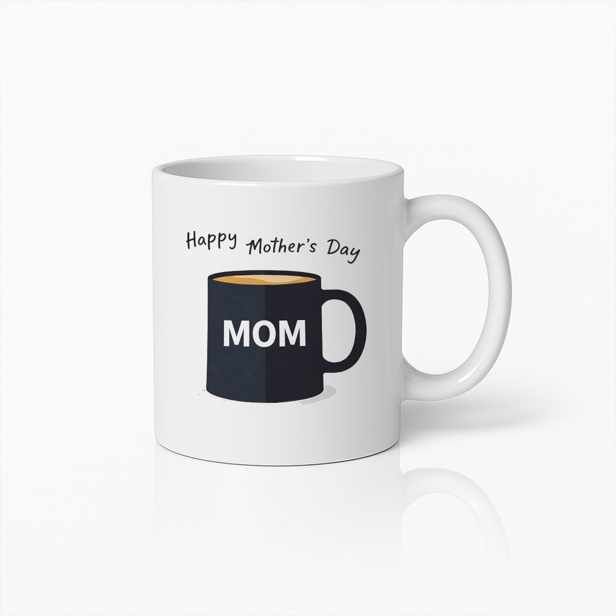 Moederdag Mok Happy Mother's Day - 330ml Keramiek - Cadeau voor Mama