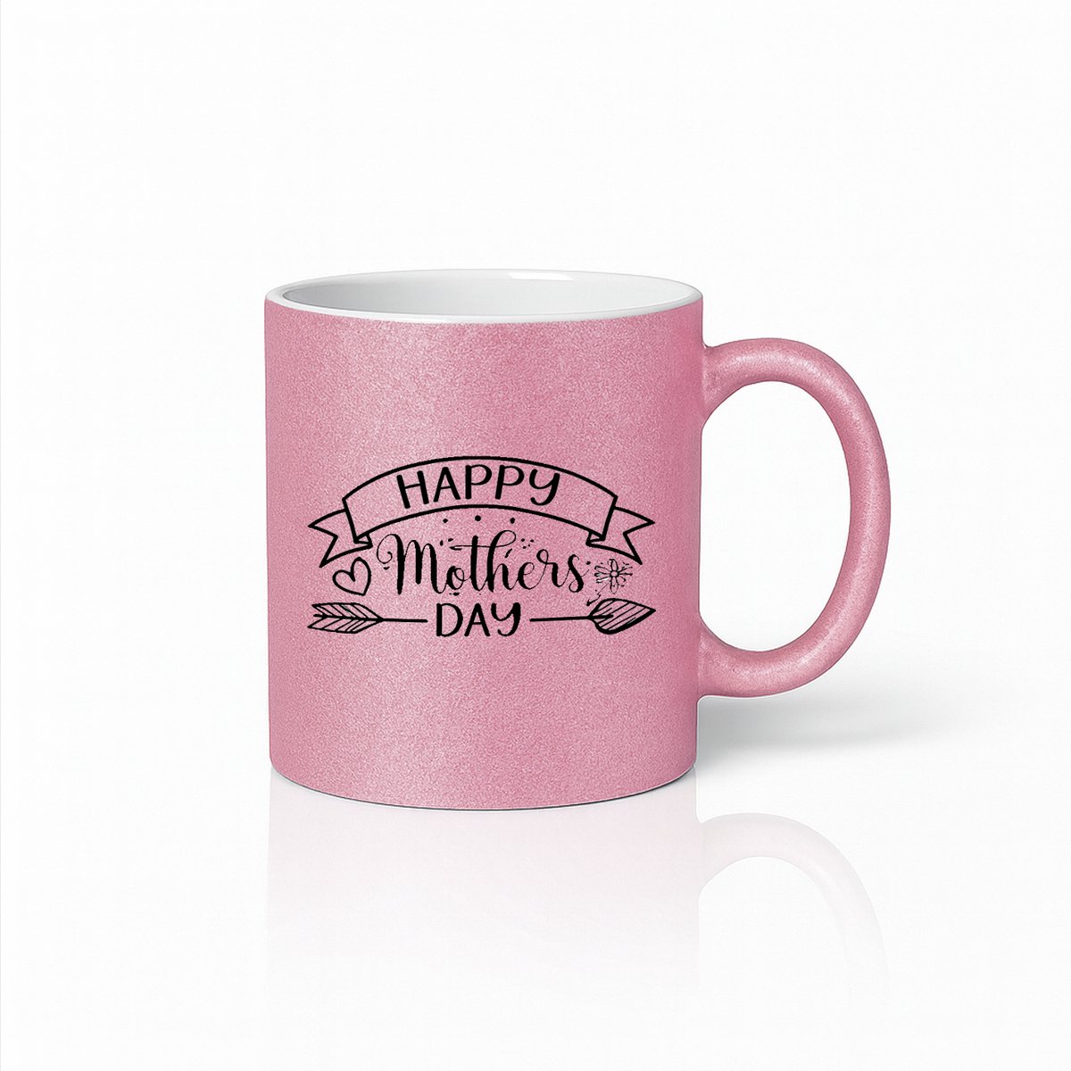 Happy Mother's Day Keramische Mok - 330ml - Moederdag Cadeau - Roze