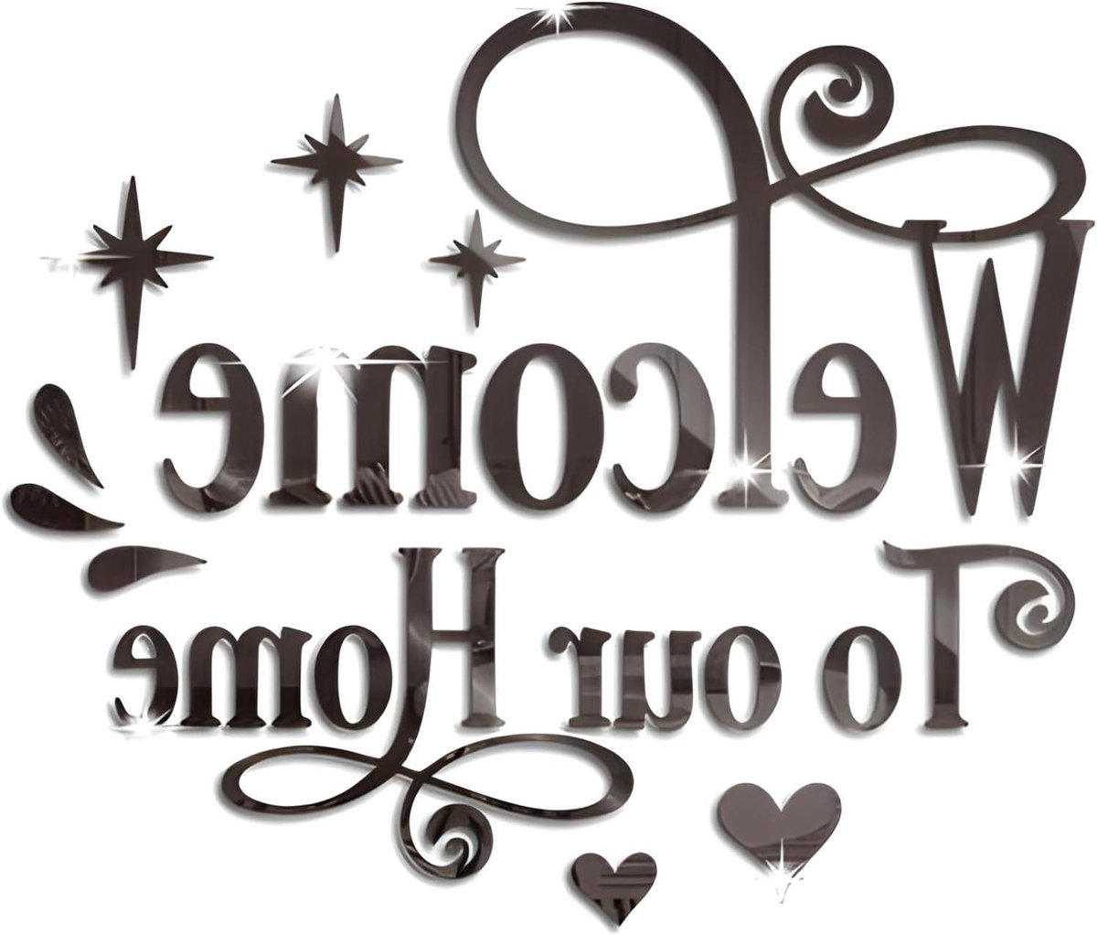 Wanddecoratie Sticker - Spiegel Muursticker - Woonkamer Decoratie - Zelfklevend Acryl - 30
