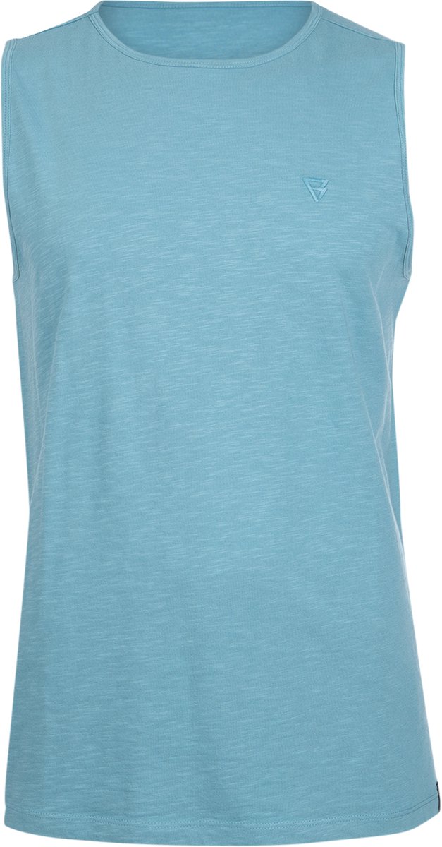 Brunotti Malaku-Slub Singlet Adriatic Heren 100% Slubkatoen Ademend S Blauw