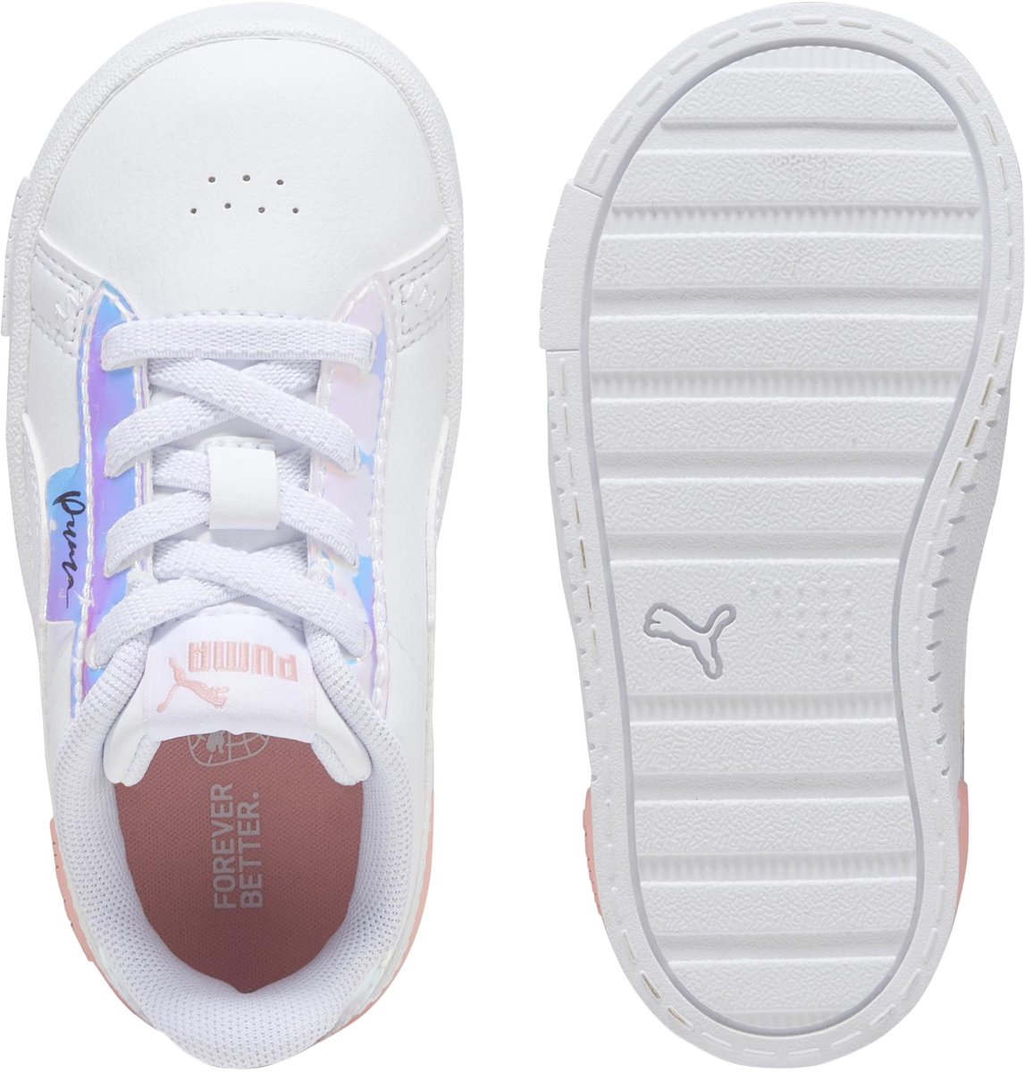Jada Crystal Wings lage sneakers met veters voor kinderen Wit