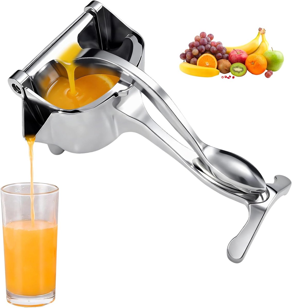 Hand Citruspers - Fruitpers Keuken - Verse Sapjes Maken - Efficiënt Met Minste Druk