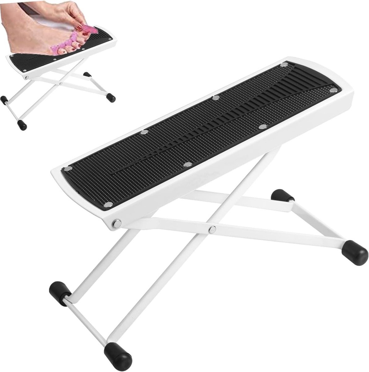Opvouwbare pedicure voetsteun - Pedicure kruk - Thuis pedicures - Verstelbare hoek en hoogte
