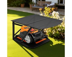 Garage voor robotmaaier Grasmaaiergarage, maairobot, dak, kleine tuingereedschappen, zonwering, regenhoes