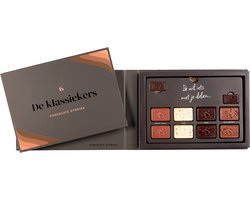 Chocolate Stories De Klassiekers - Cadeaubox - Tijdloze bonbon smaken - Karamel-zeezout - Luxe ambachtelijk handgemaakte chocolade