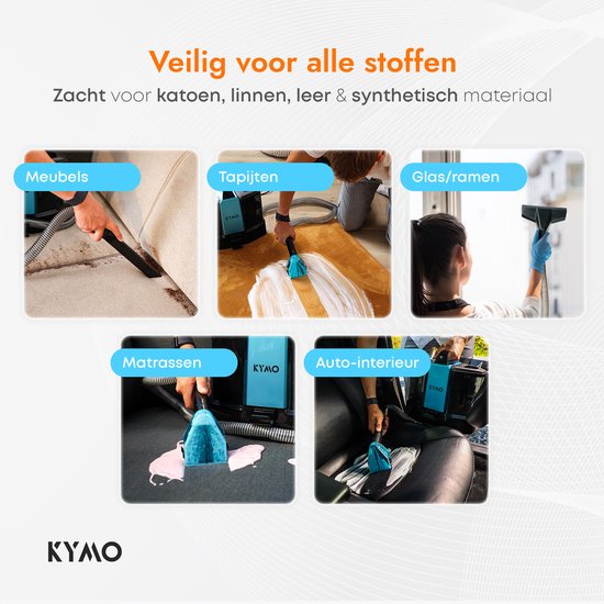 KYMO Tapijtreiniger Ultra 2 - Vlekkenreiniger - Autobekleding Reiniger - Meubelreiniger - Bank Reiniger - Waterstofzuiger - Reinigingsmachine