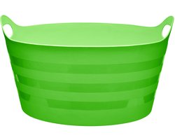 Garronda 15L flexibele kunststof kuip – Voederbak – Emmer – Tubtrug – Wasmand – Groen - GD-STIC-ElasticBasket