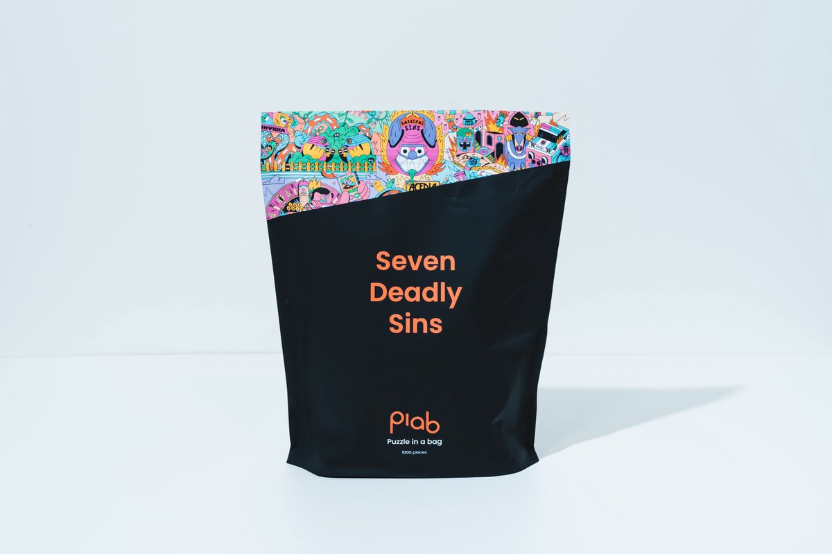 Puzzle in a Bag puzzel De Zeven Hoofdzonden 1000 stukjes.