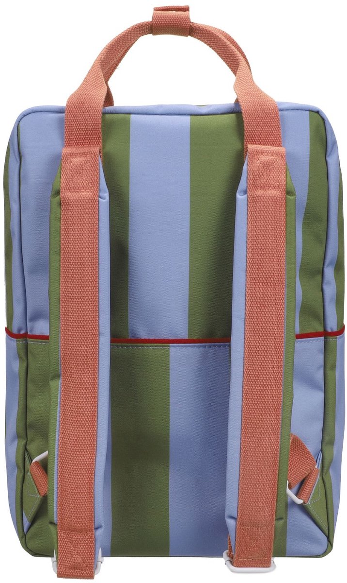 Sticky lemon | backpack large lemon tree stripes tickling grass + cloud blue