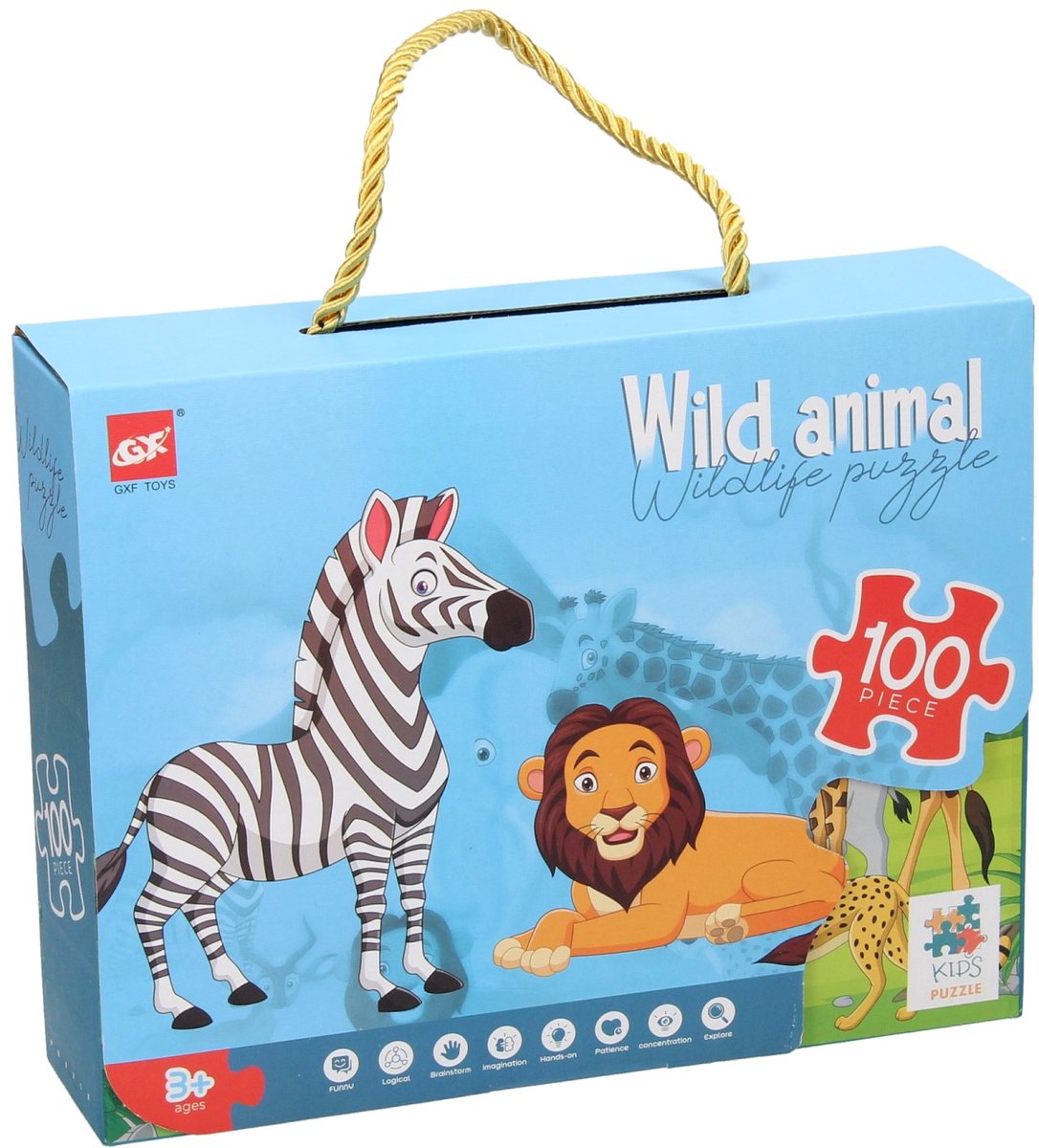 Legpuzzel Wilde Dieren, 100st.