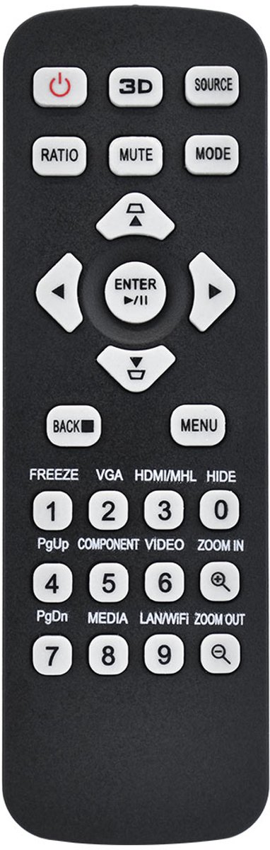 Universele Beamer Afstandsbediening – Geschikt voor Acer Modellen – Projector Remote – Vervangende Remote – Zwart