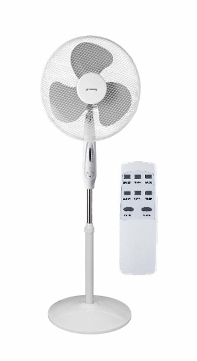 Volteno VO2558 - Vloerventilator - 40 cm - Afstandsbediening - Witte Kleur