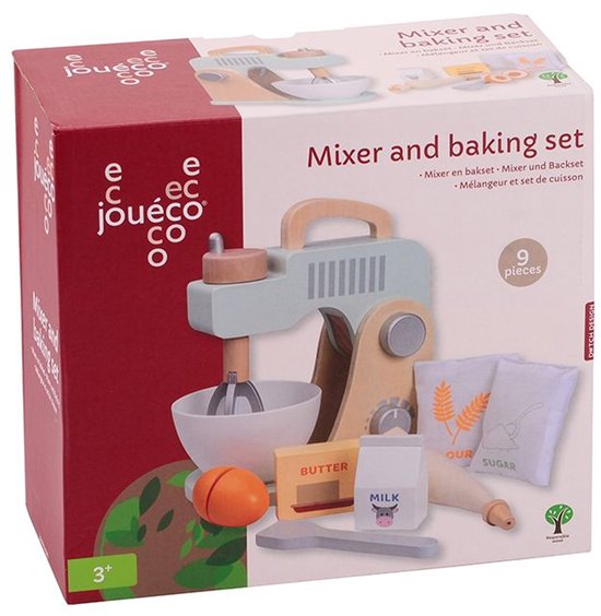 Jouéco Mixer en bakset Speelgoedkeukenmachine - 10-delig Duurzaam van Jouéco — afbeelding 4
