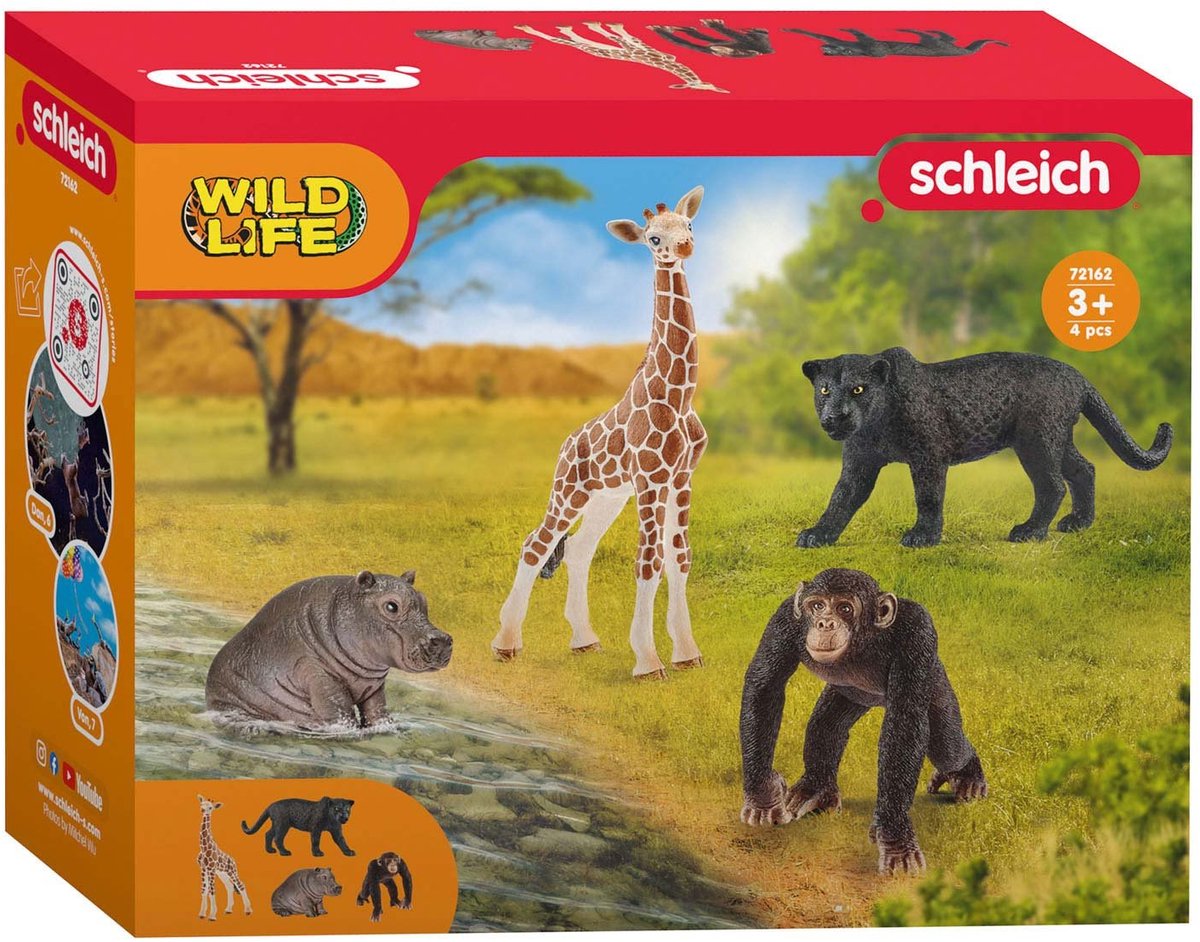 Schleich Wild Life Dieren 4 Stuks — afbeelding 5