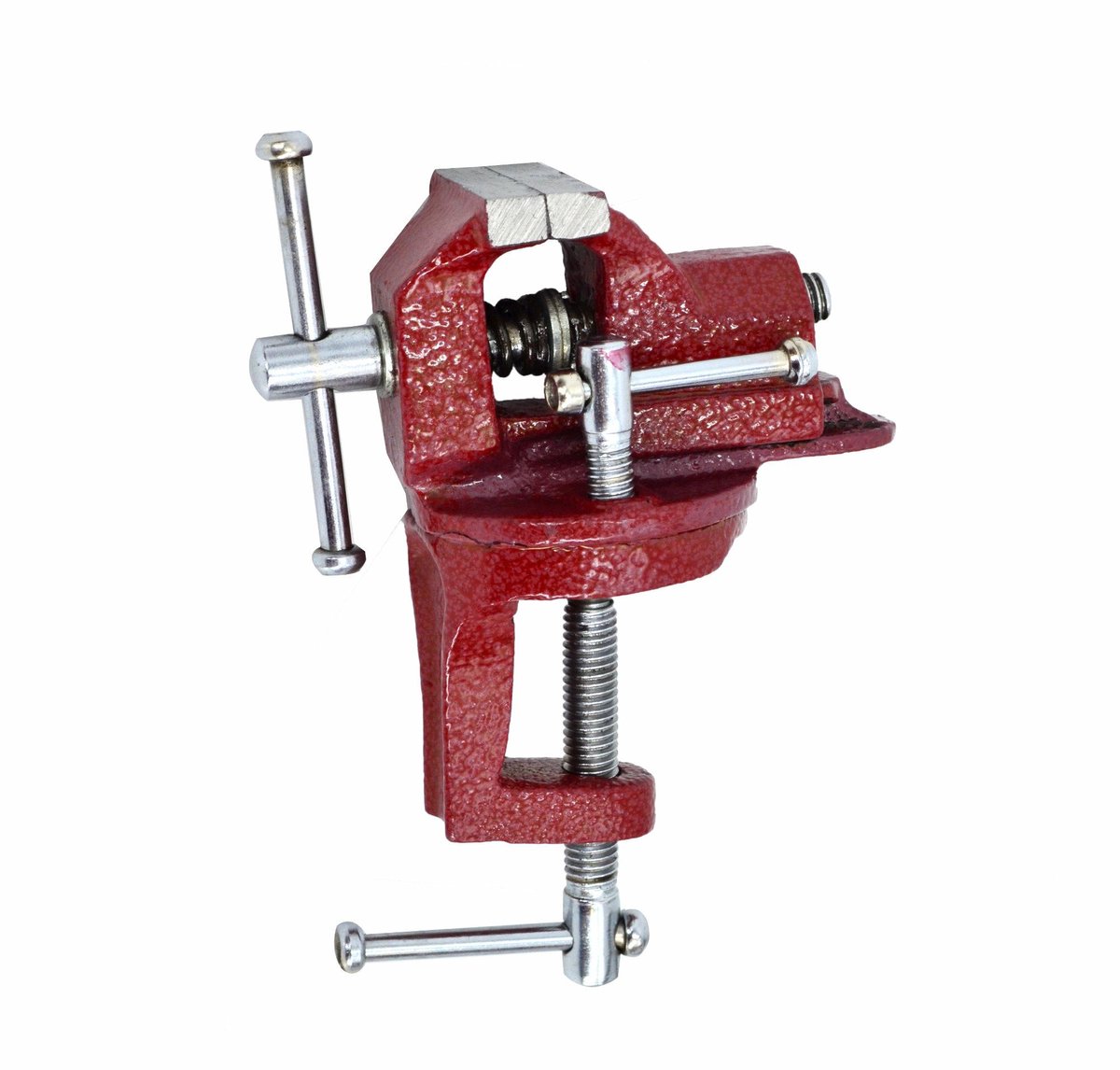 Awtools - Draaiende Werkbankklem - 70mm - Stalen Constructie - Ergonomische Greep