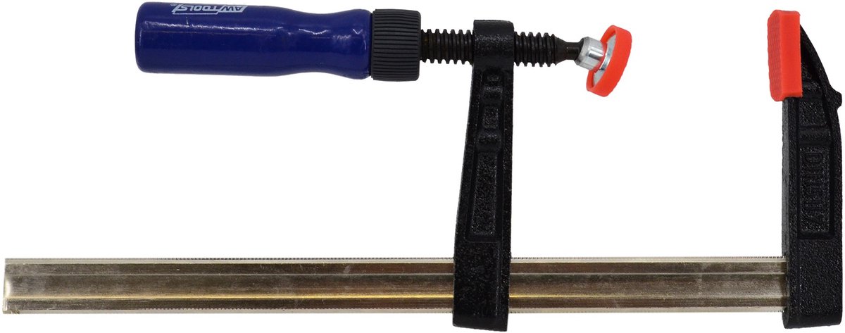 Awtools F-Typ Schrijnwerkersklem - 120x800mm - Stalen Beugel - Gietijzeren Bekken