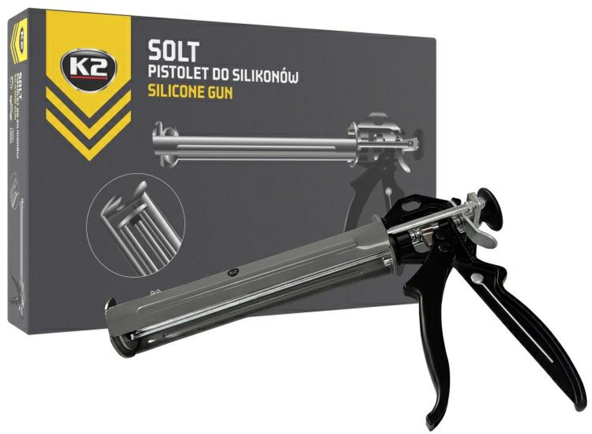 K2 SOLT - Professioneel Pistool voor Dikke Massa's - Versterkte Stalen Constructie - Ergonomische Aluminium Handgreep