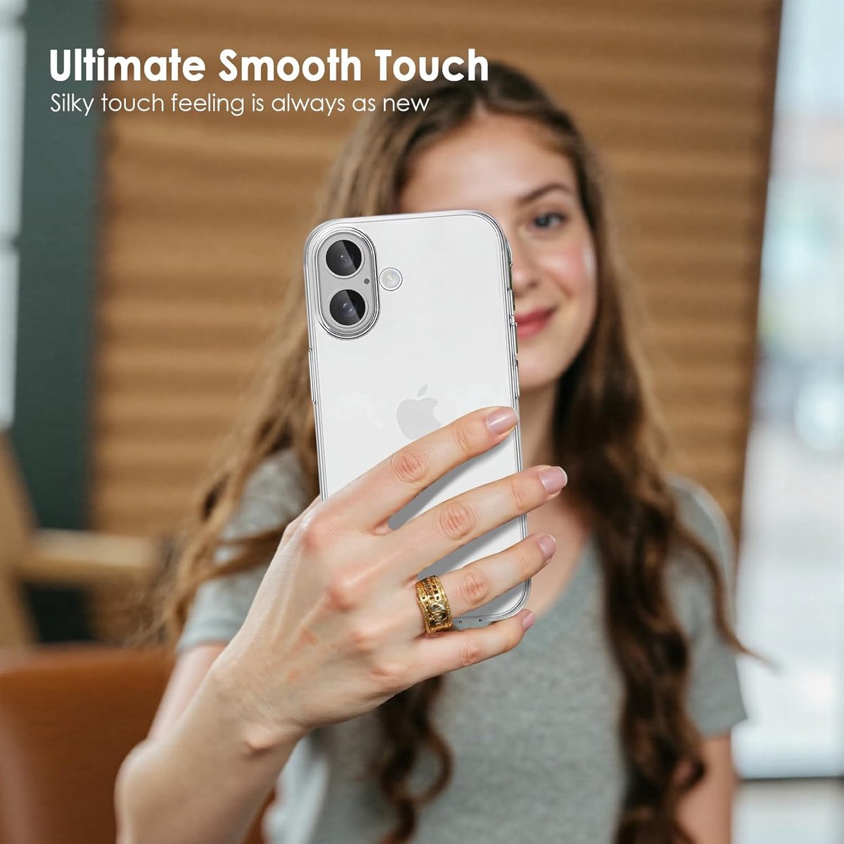 Siliconen Backcover - Soft Touch - Transparant - Tpu Zacht - Hoesje Geschikt voor: iPhone 17