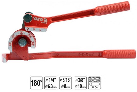 Yato YT-21840 - Pijpenbuiger - Max. 180° - 6-10mm - Professioneel van Merkloos — afbeelding 2