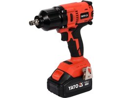YATO Professionele Accu Slagmoersleutel – Borstelloos (Brushless) – 18V – 700 Nm – 1/2" Aandrijving – Inclusief 3.0Ah Accu en Lader