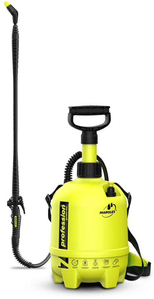 Marolex Profession Serie - Drukspuit - 7l - Telescopische Lans - Hoge Druk